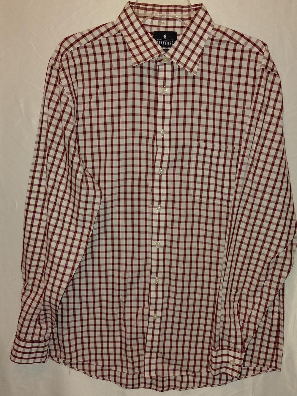 Stafford BrownCheck Men's Dress Shirt #2576